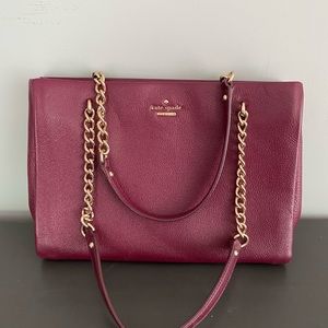 Kate Spade Classic Chain Shoulder Bag - cherrywood